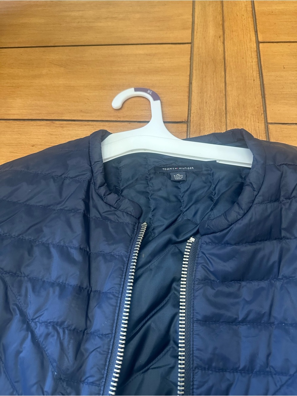 Tommy Hilfiger Navy Quilted Puffer Jacket